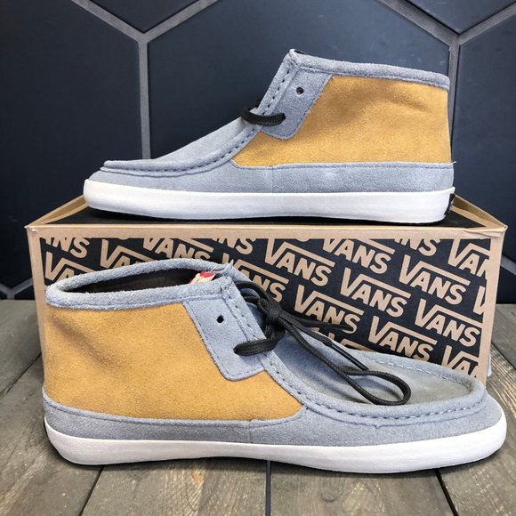 Vans | Shoes | New W Box Vans Rata Mid Grey Yellow Surf Sider | Poshmark